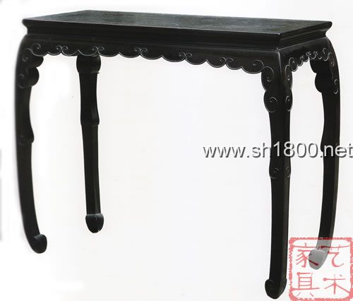 清代早期紫檀木供桌